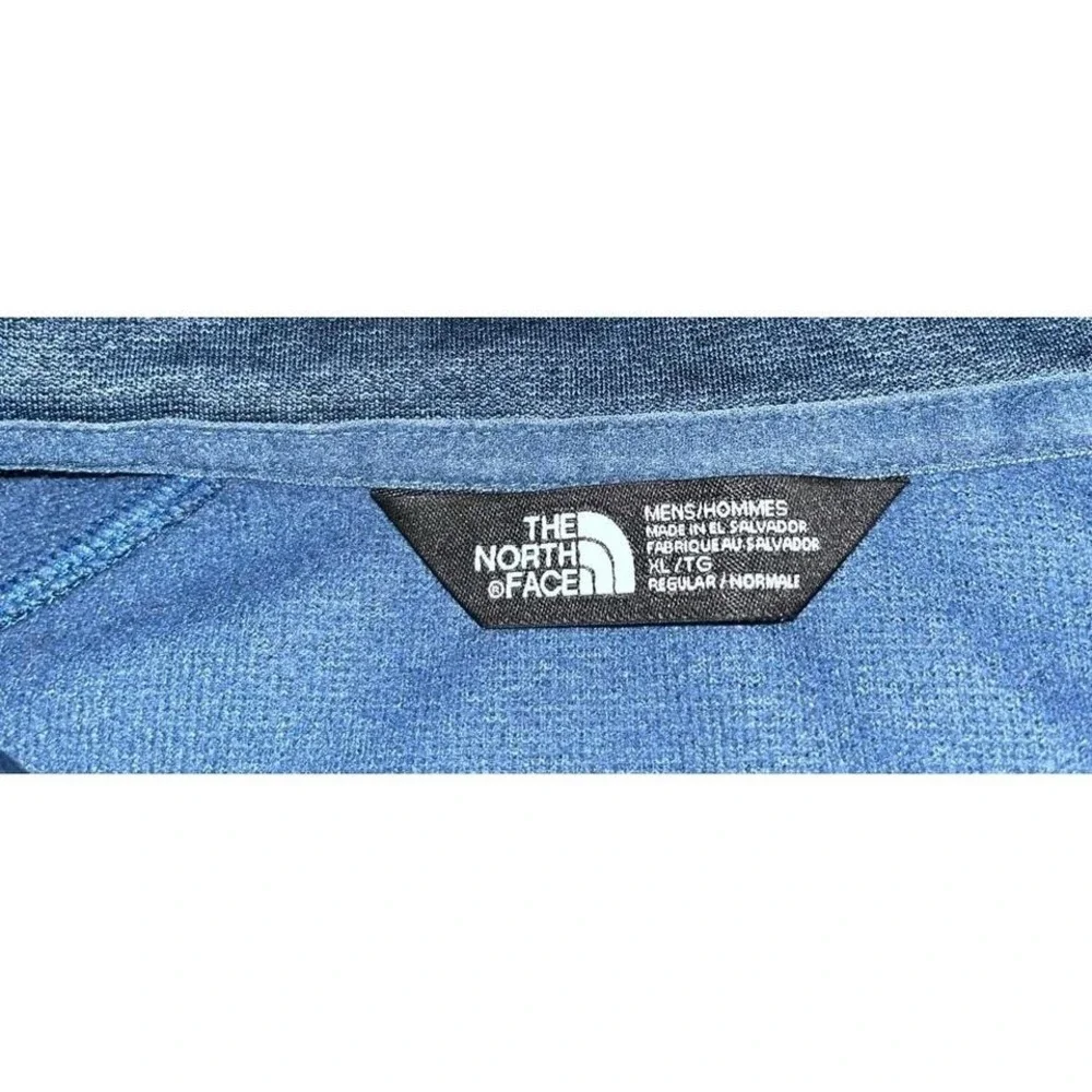 Mens The North Face‎ Half Zip Blue Lightweight Pullover Jacket